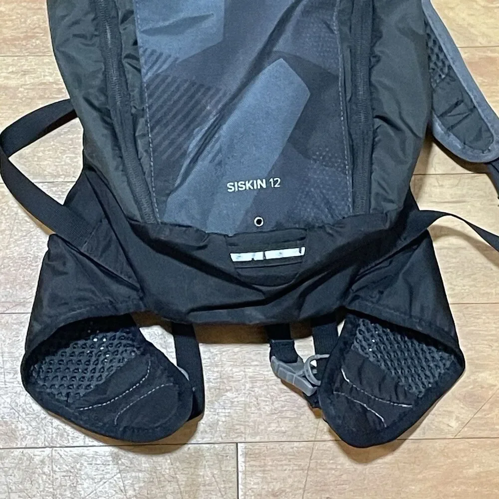 Osprey Siskin 12 Gray Cycling Hydration Backpack No Bladder/Tube